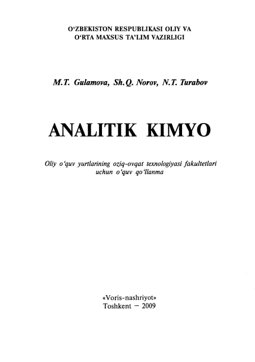 ANALITIK KIMYO