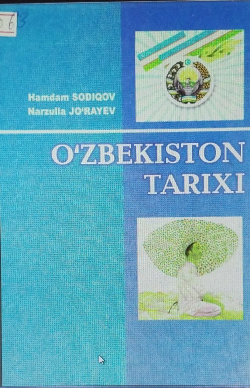 O'zbekiston tarixi 1-kitob
