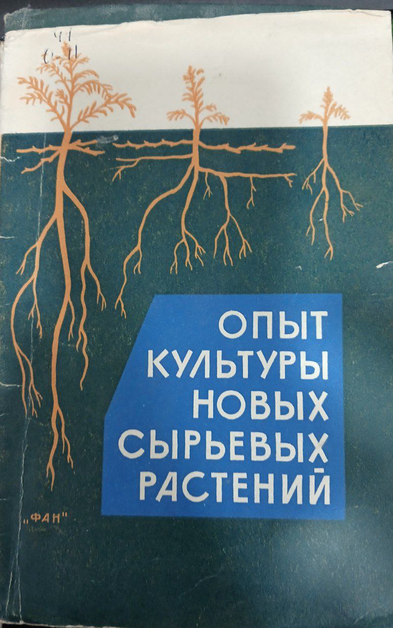 Опыт культуры новых сырьевых растений