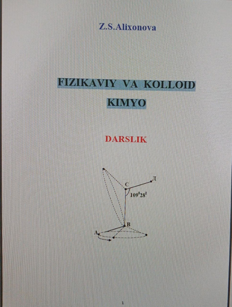 FIZIKAVIY VA KOLLOID KIMYO