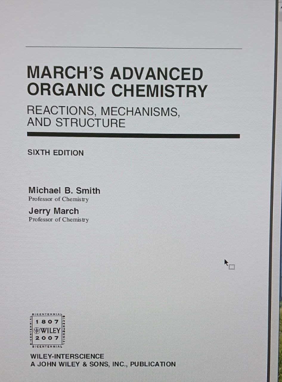 March's Advanced organic chemistry