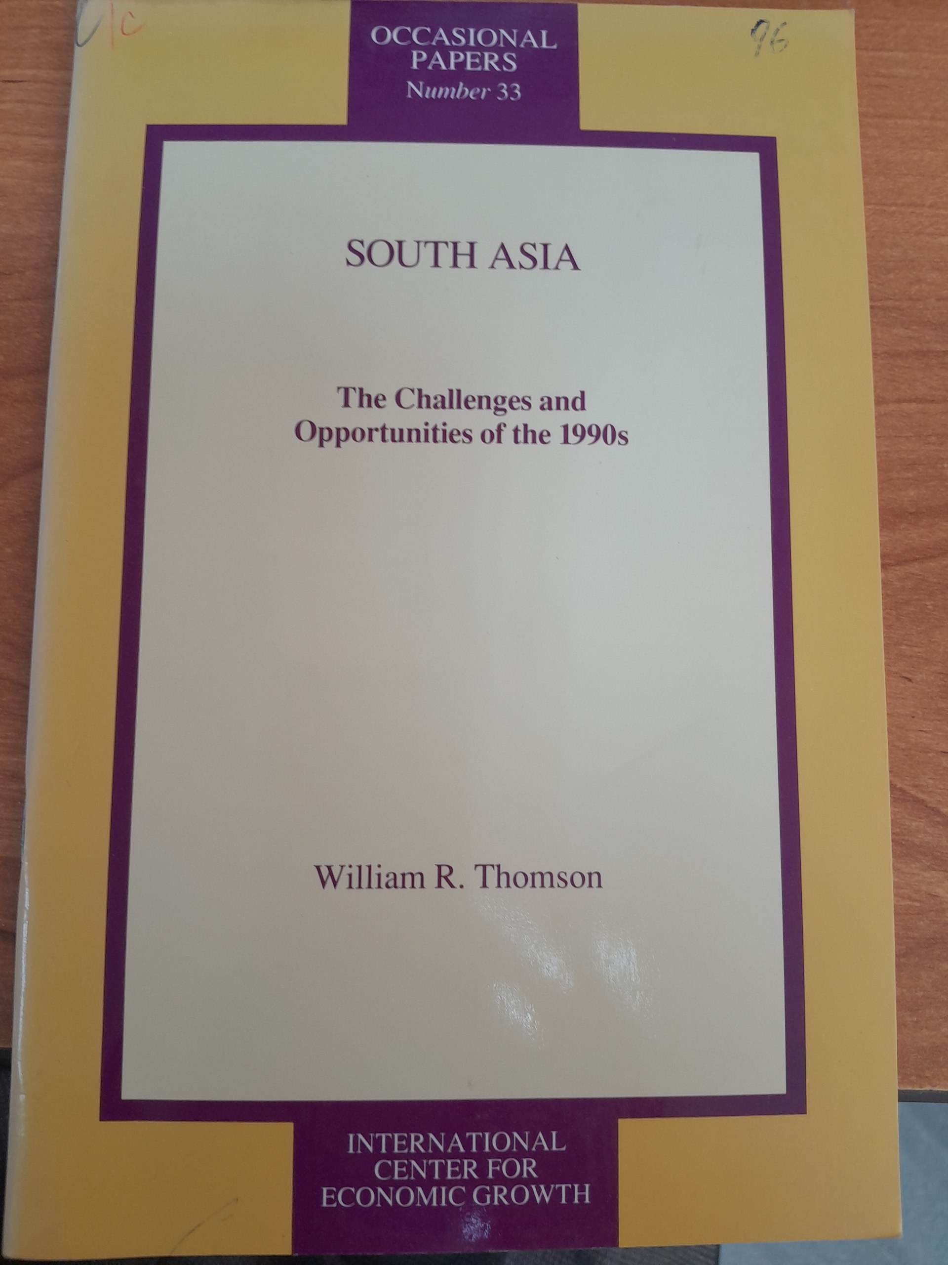 South Asia The Challenges of the 1990s