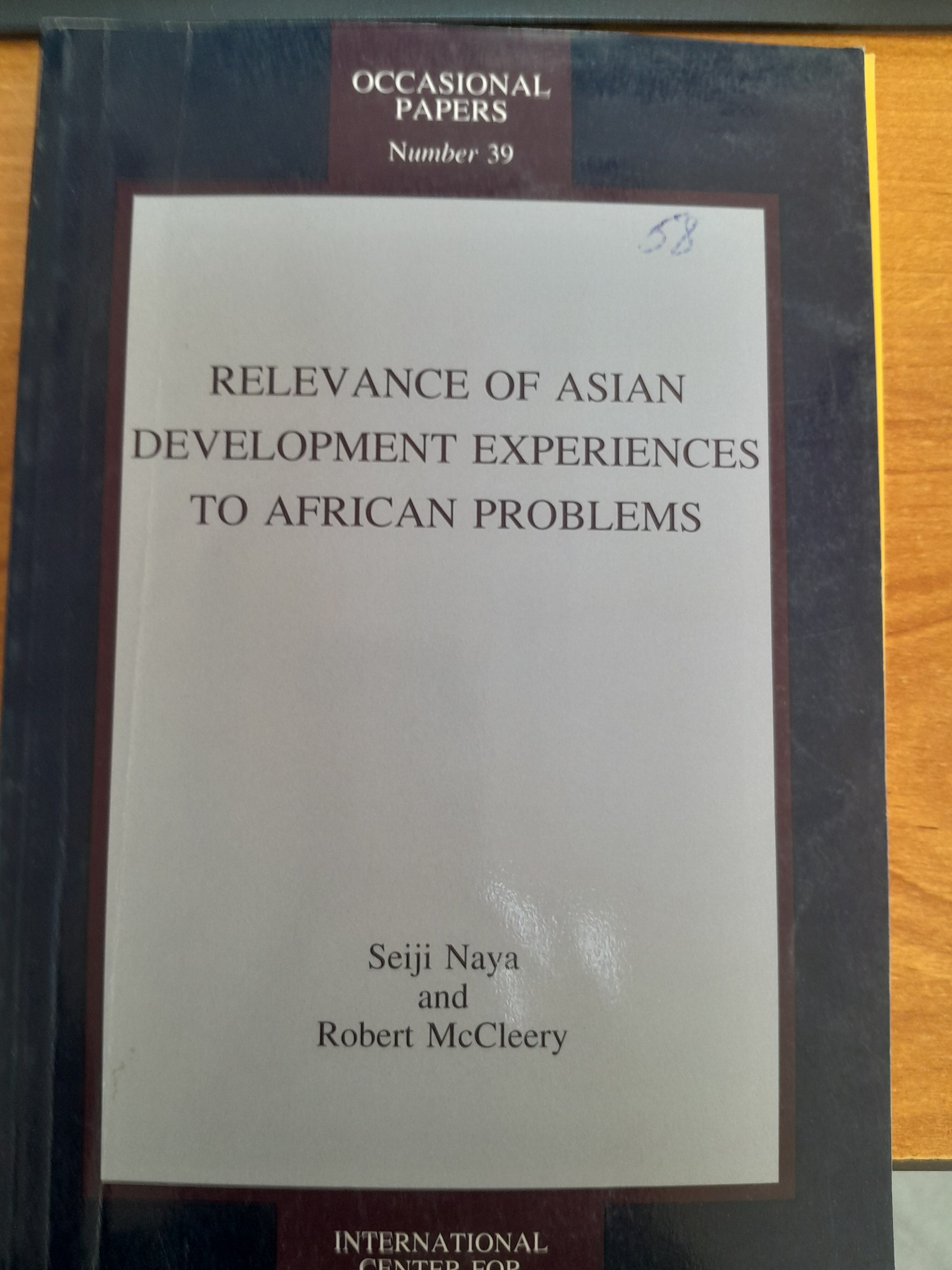 Relevance of Asian development experiences to African problems