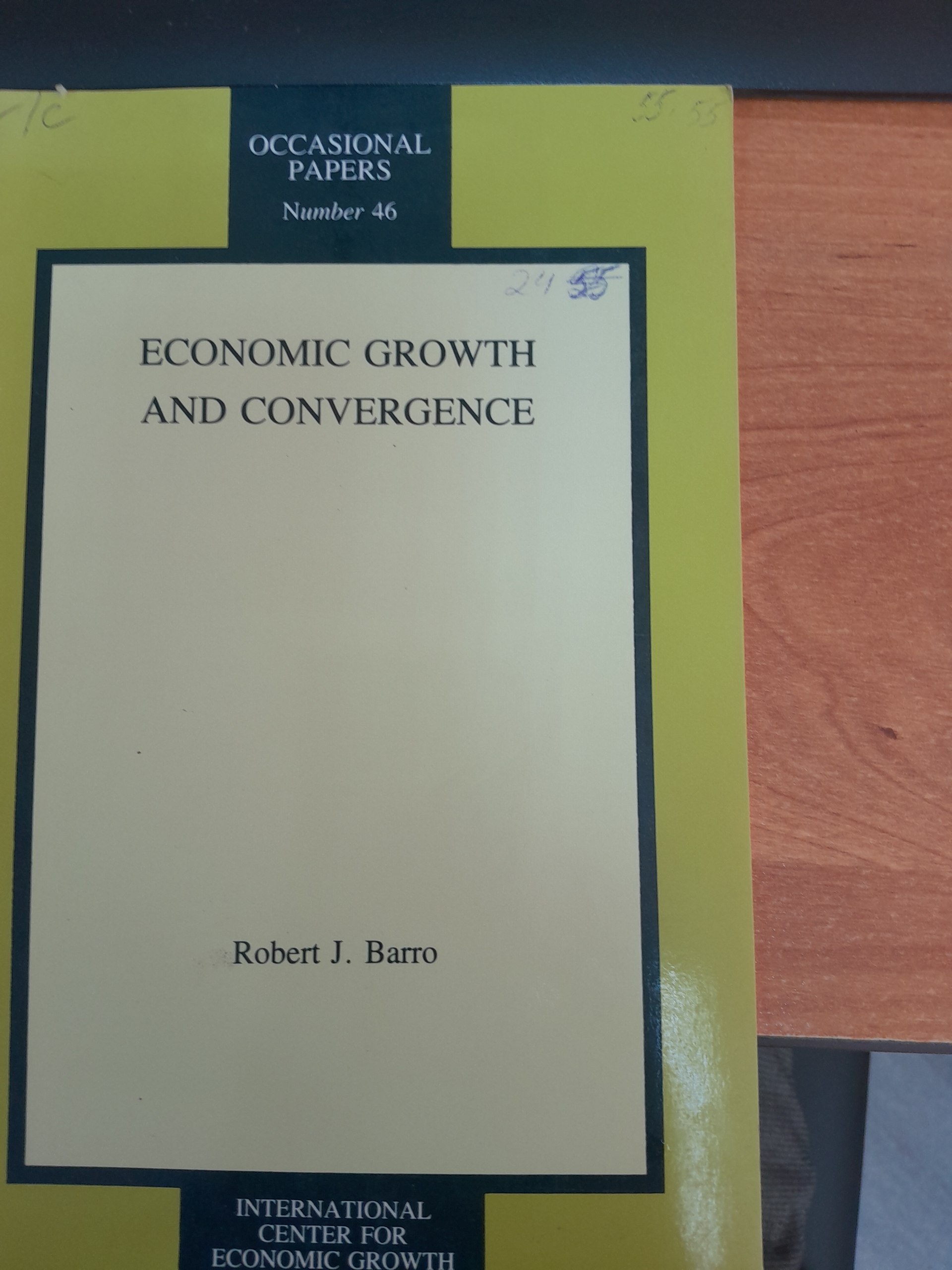 Economic Growth and convergence