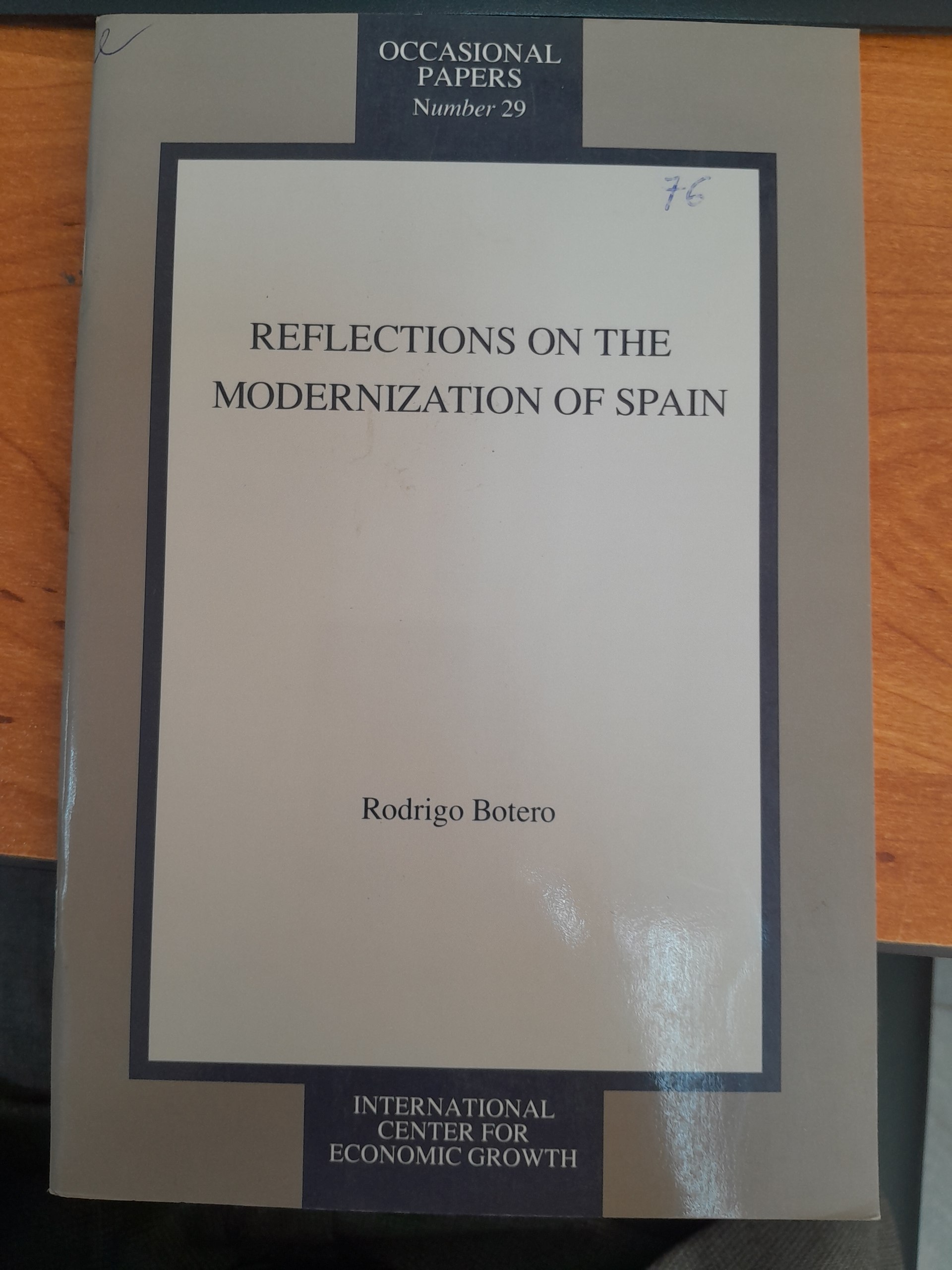 Reflections on the modernization of spain