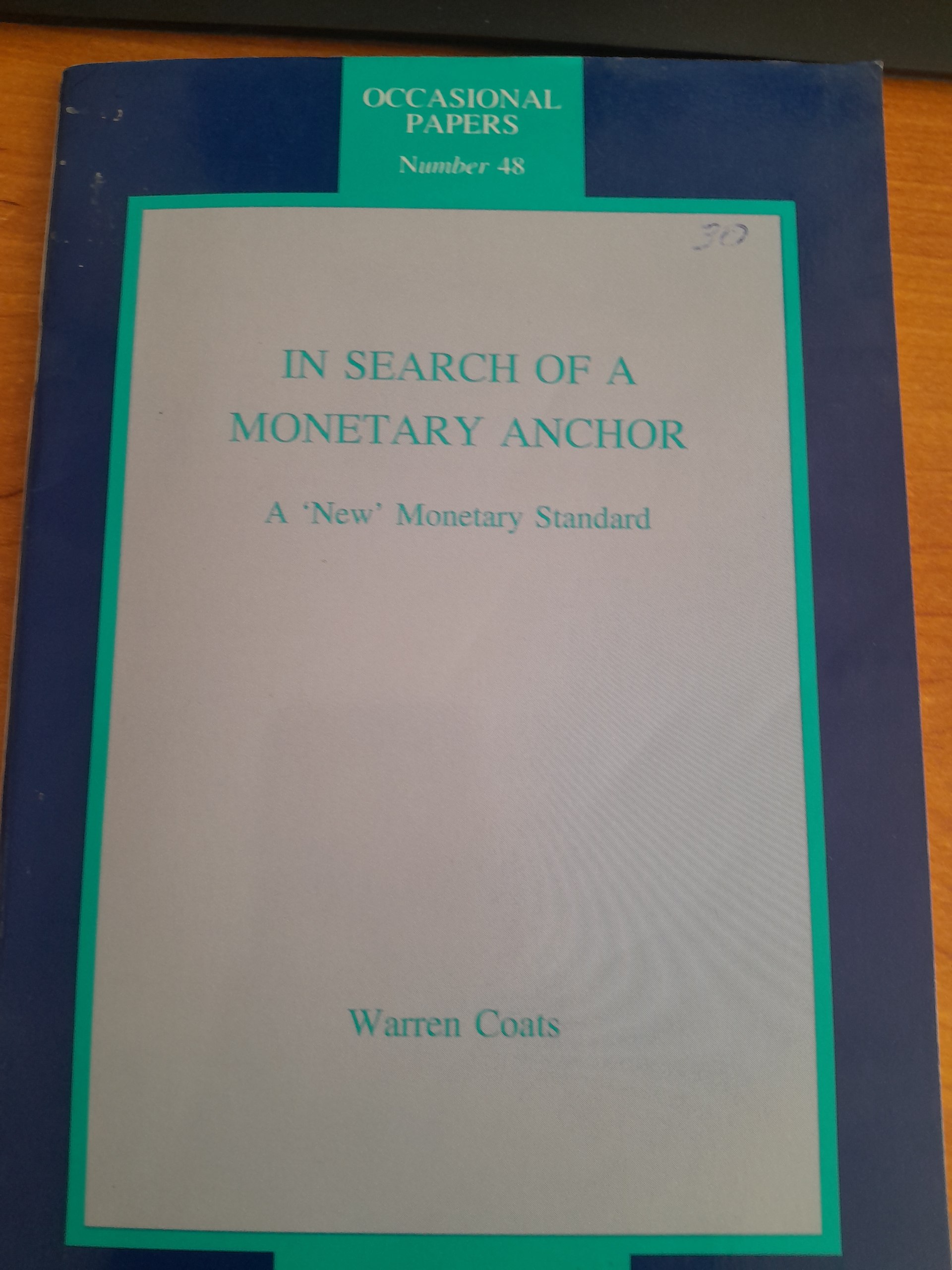 IN Search Of monetary Anchor