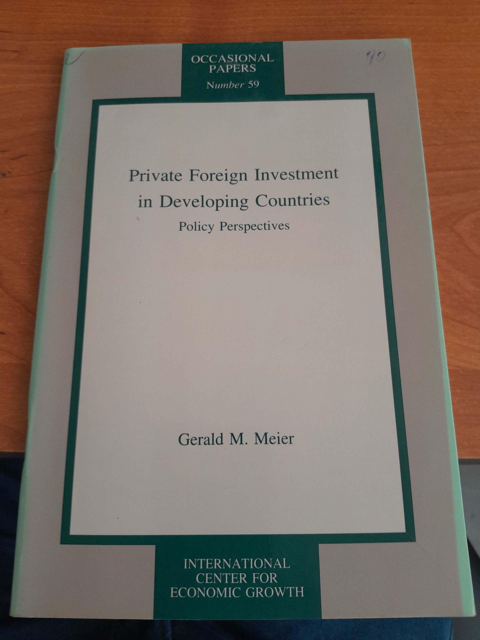 Private Foreign Investment In developing Countries