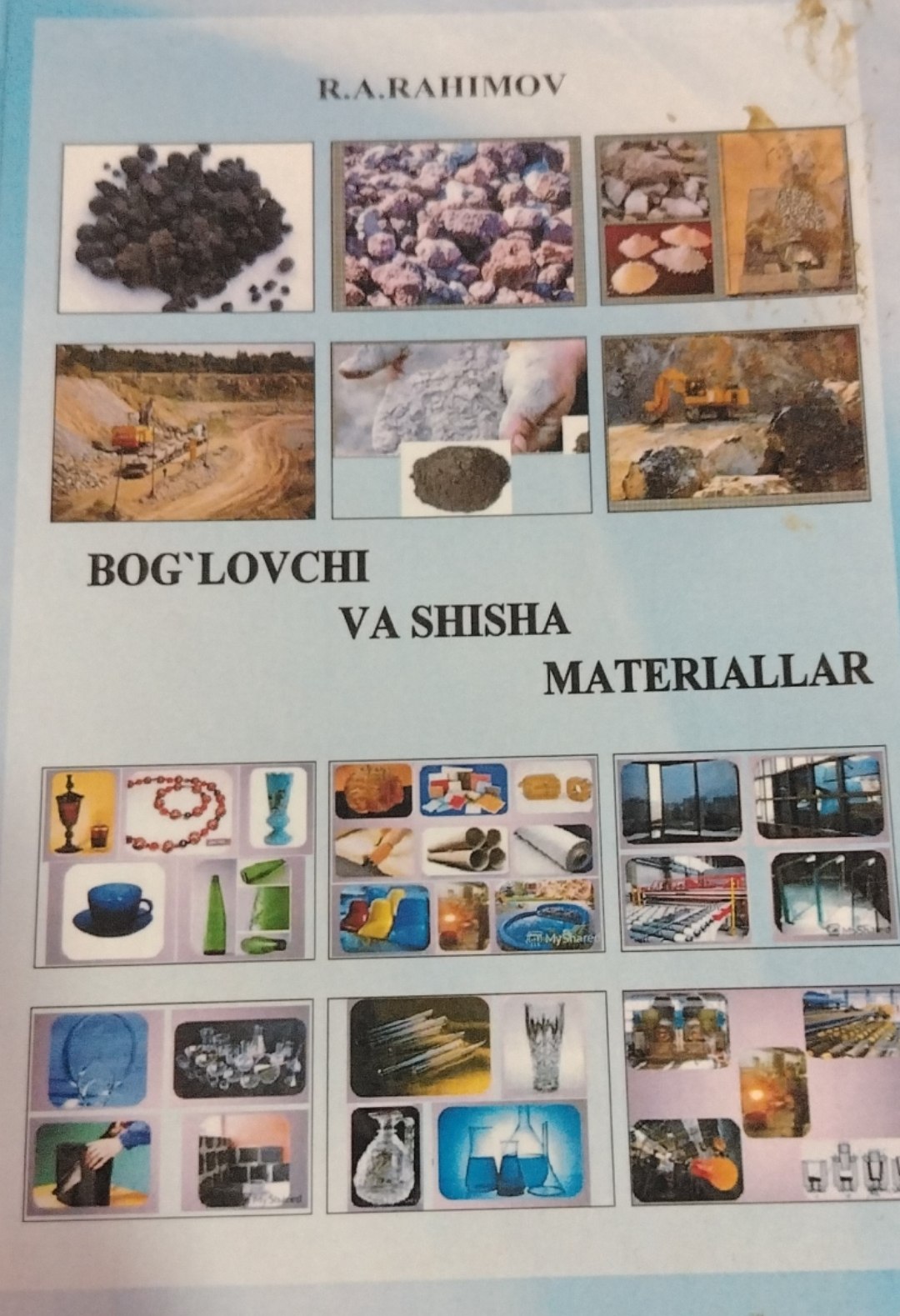 Bog'lovchi va shisha materiallar