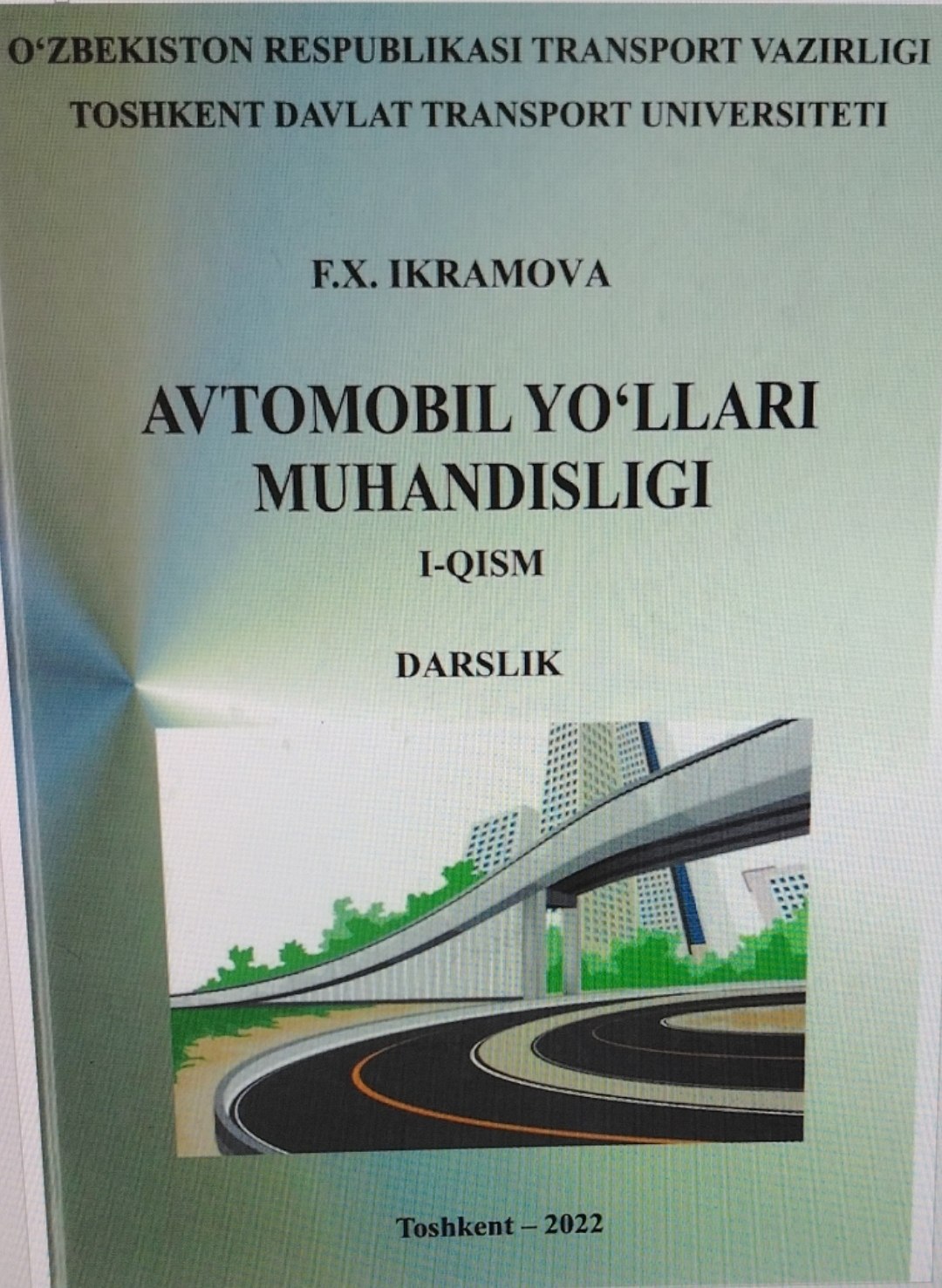 AVTOMOBIL YO'LLARI MUHANDISLIGI