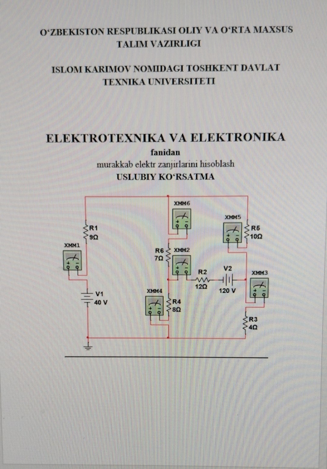 Elektrotexnika va elektronika