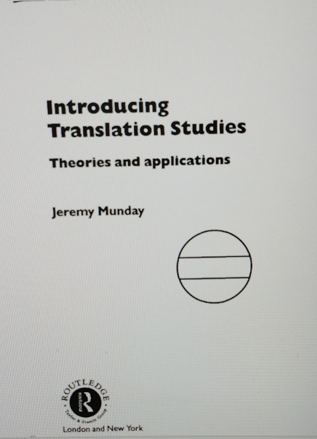 Introducing translation studies