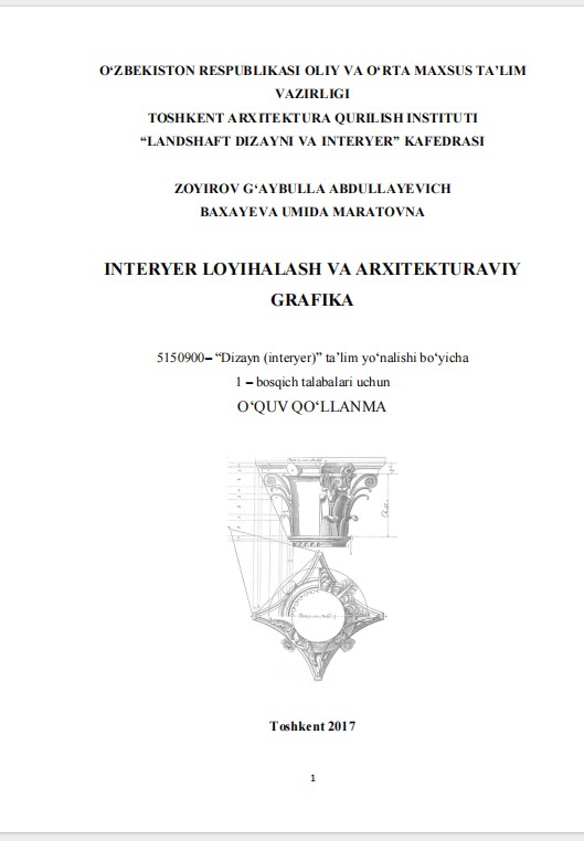 Interyer loyihalash va arxitekturaviy grafika