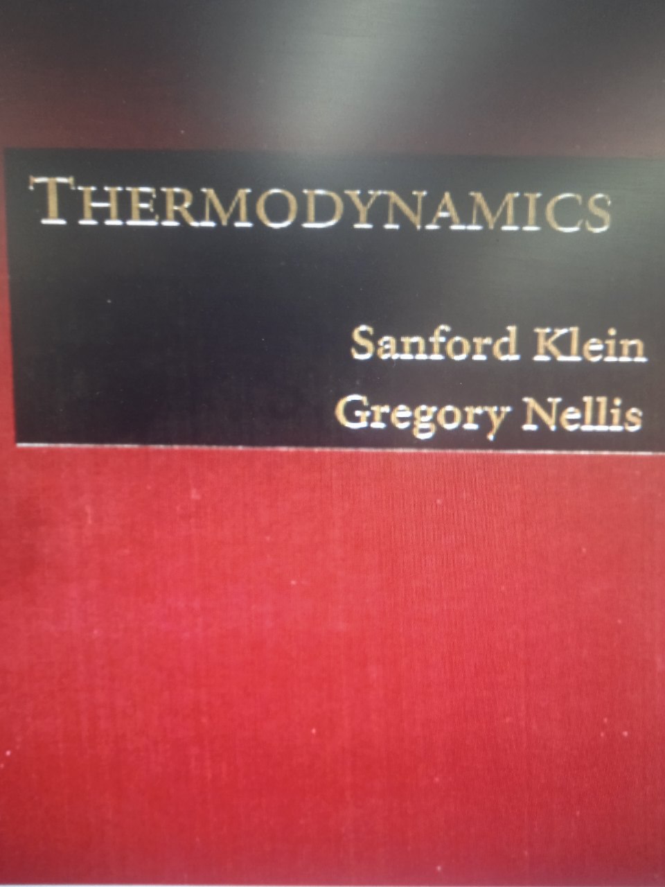 Thermodynamics
