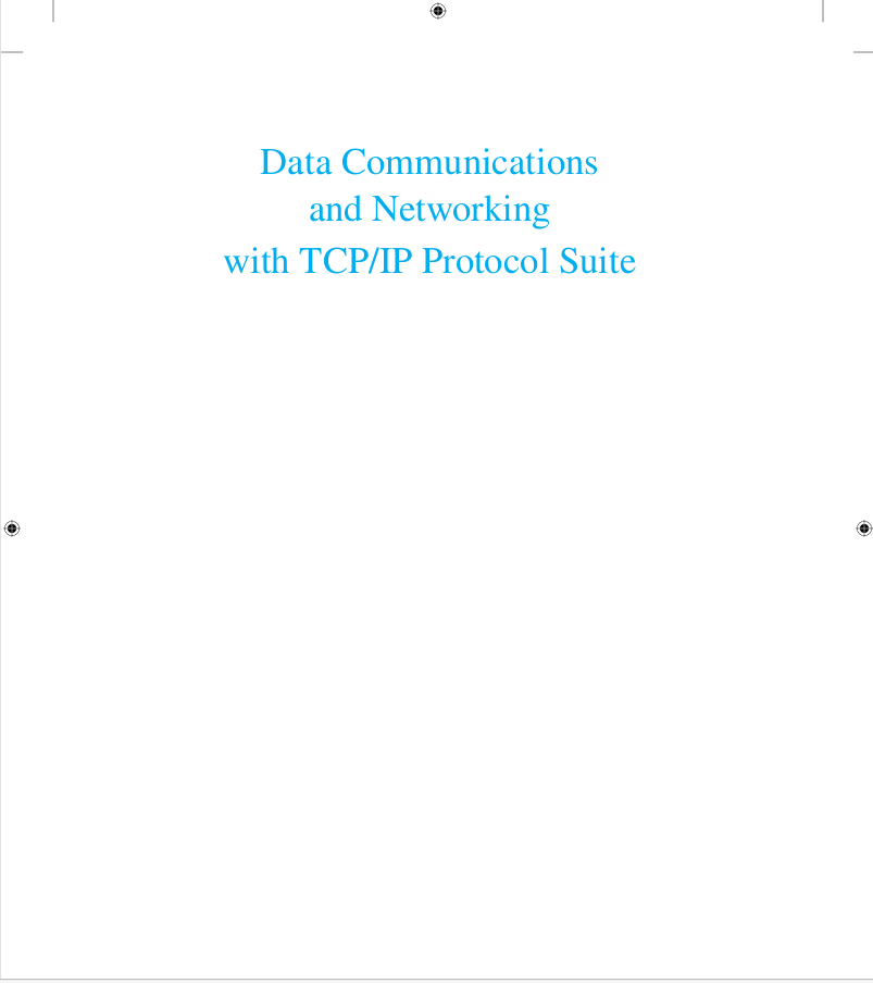Data Communications   and Networking with TCP/IP Protocol Suite